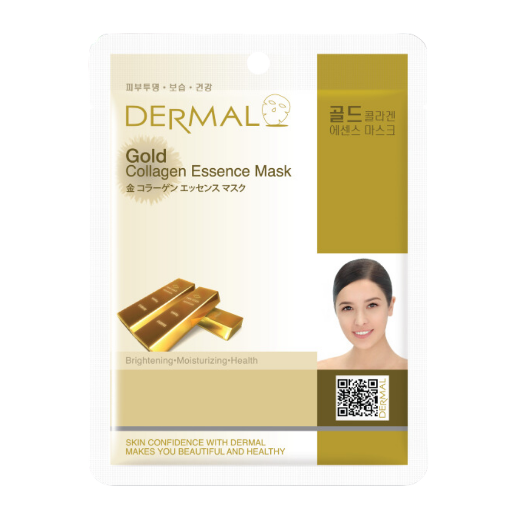 

Тканевая маска Dermal Essence Mask с коллоидным золотом и коллагеном, 23 мл