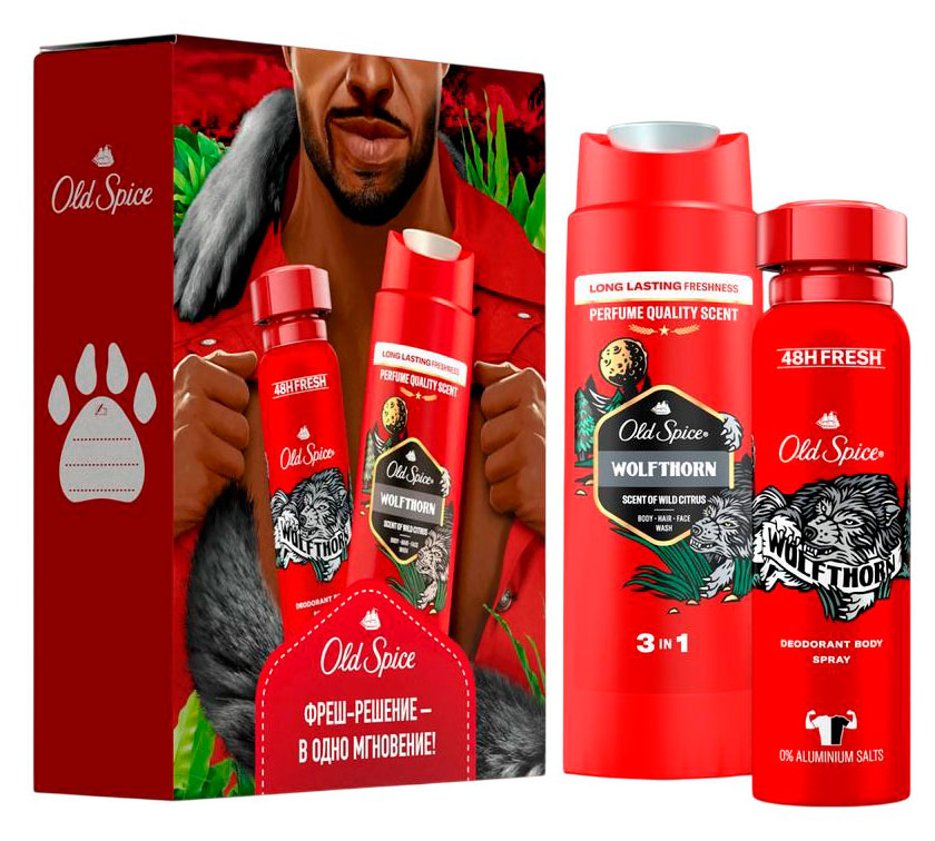 

Набор подарочный Old Spice гель для душа 3в1 + дезодорант, 400 мл