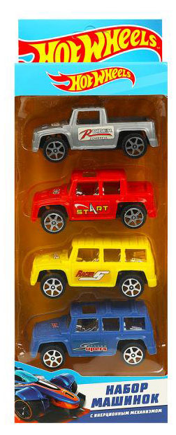 Набор машинок Hot Wheels, 4 шт