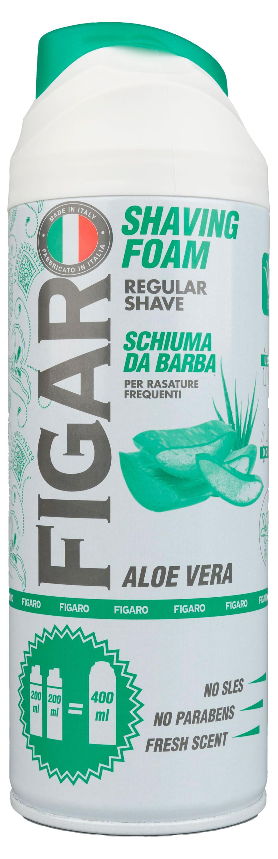 Пена для бритья Figaro Aloe, 400 мл