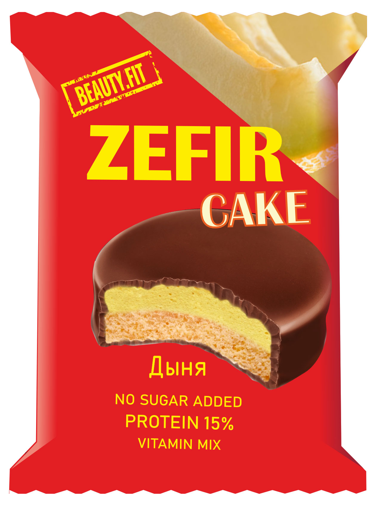 

Зефир Beauty Fit Cake со вкусом дыни, 45 г