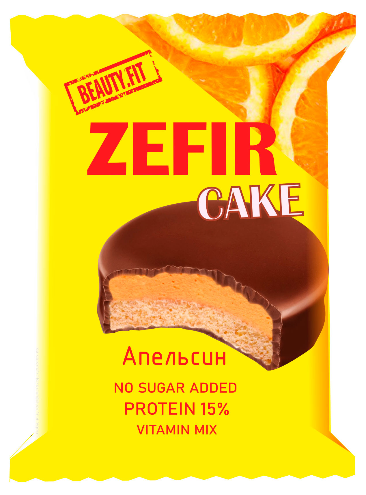 

Зефир Beauty Fit Cake со вкусом апельсина, 45 г