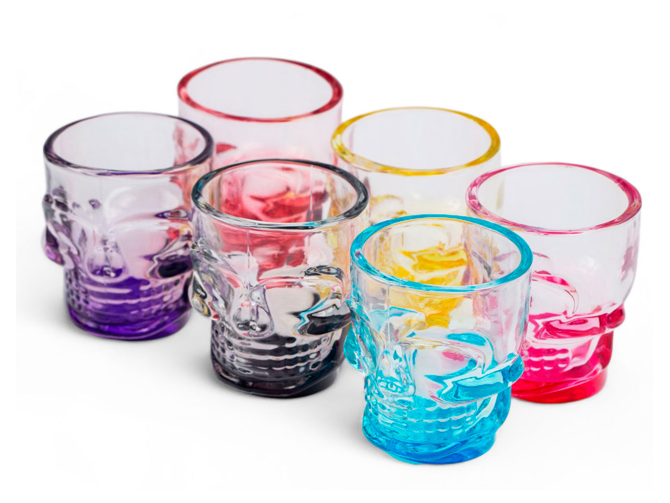 

Набор стопок Glasserie Skull Colors 50 мл, 6 шт