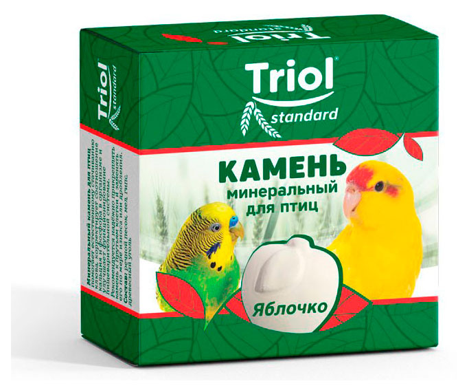 Triol | Камень минеральный для птиц Triol Яблочко, 30 г