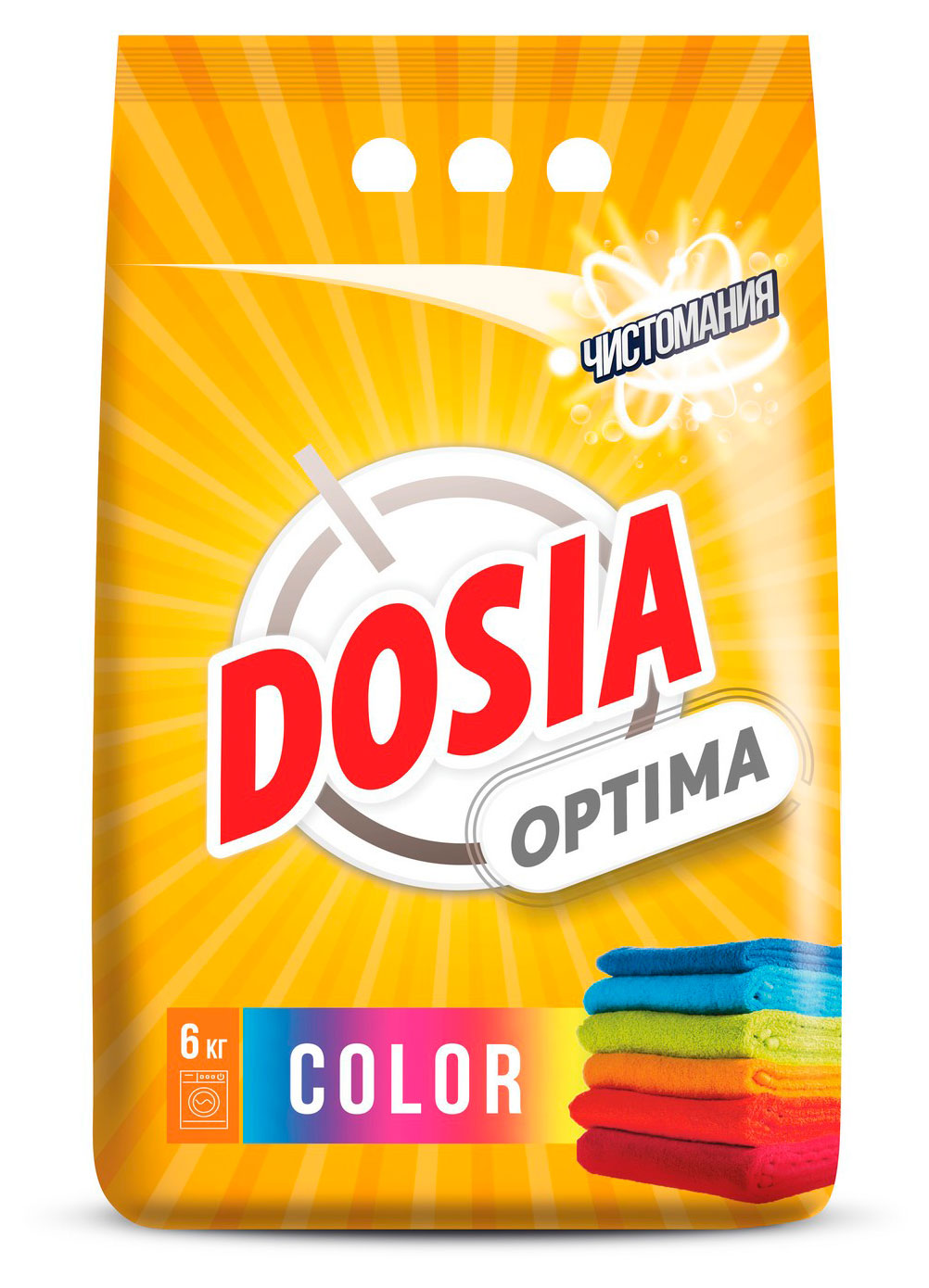 Стиральный порошок Dosia Optima Color для цветного белья, 6 кг