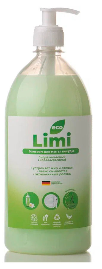 

Бальзам для мытья посуды Limi Алоэ, 1 л