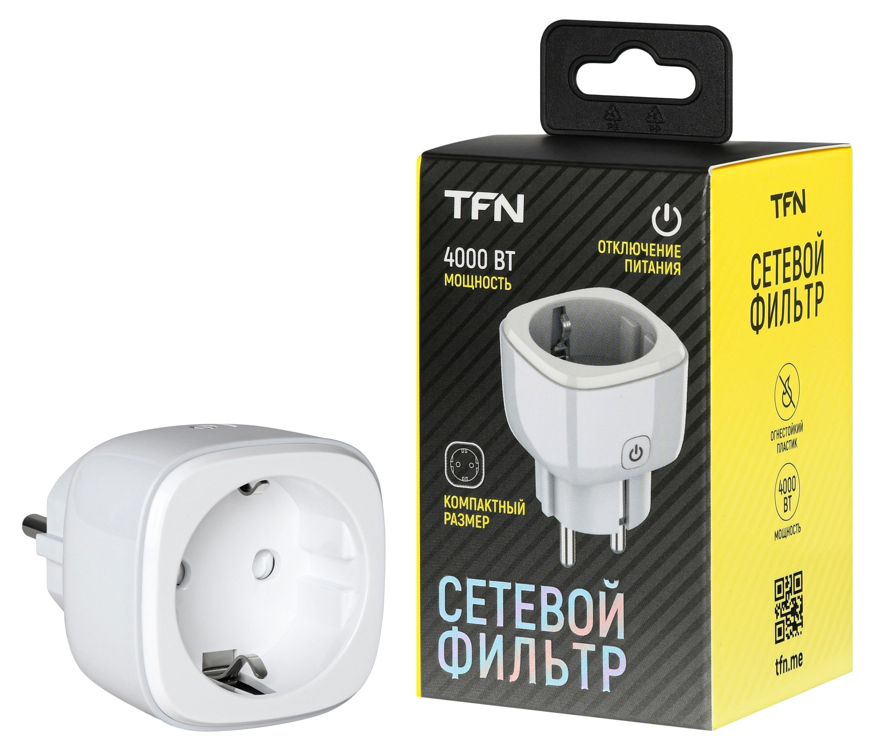 

Сетевой фильтр TFN Power 4 White 1 розетка