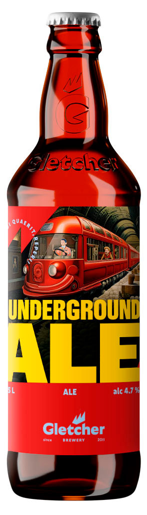 Gletcher | Пиво Gletcher Underground Ale светлое фильтрованное, 500 мл