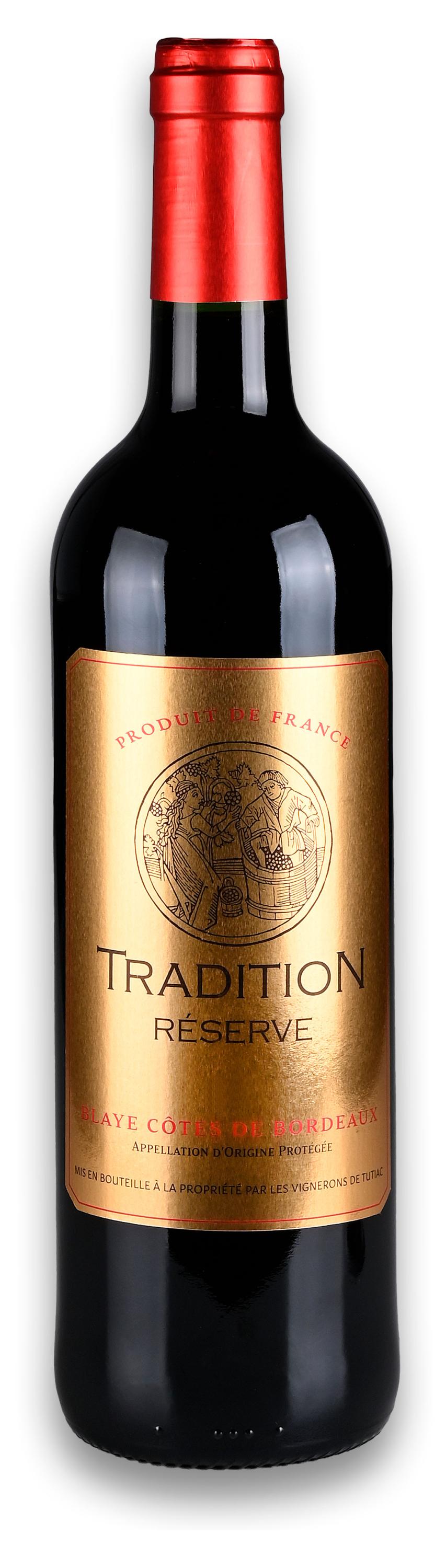 

Вино Blaye Cotes de Bordeaux Tradition Reserve красное сухое Франция, 0,75 л