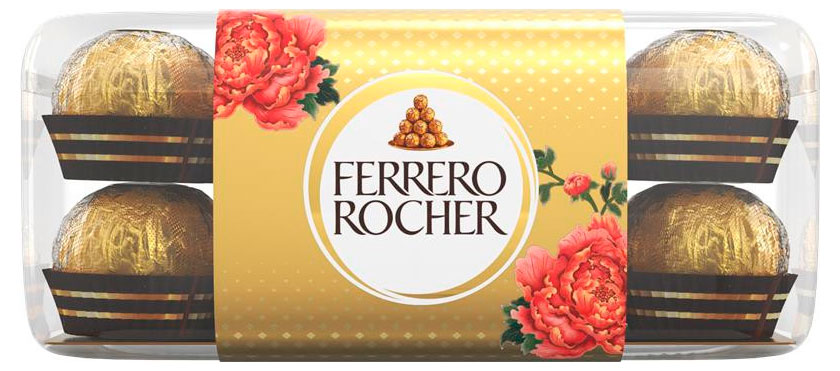 FERRERO | Конфеты FERRERO Rocher с лесным орехом, 200 г