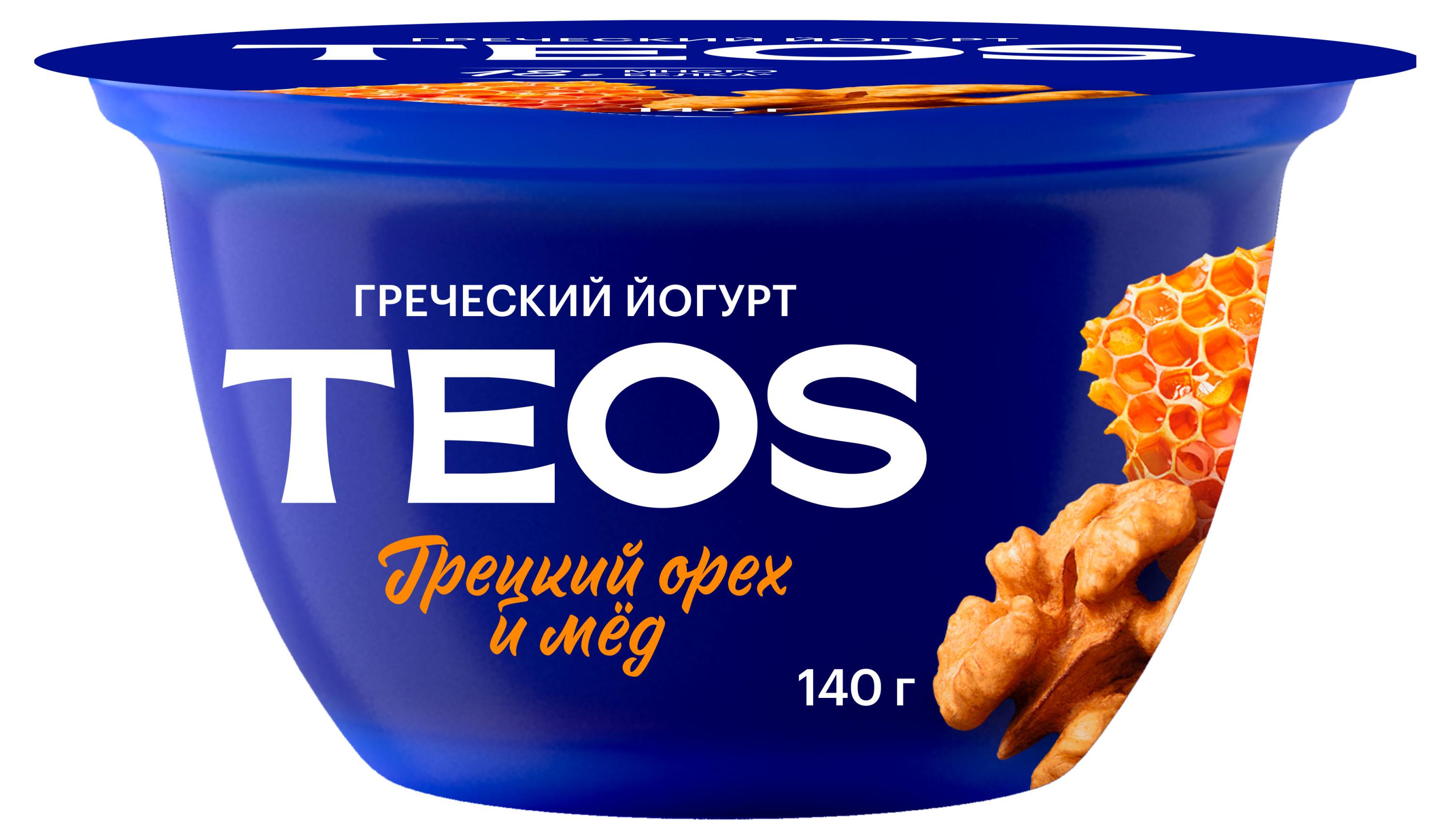 

Йогурт Савушкин Греческий Teos грецкий орех и мед 2% БЗМЖ, 140 г