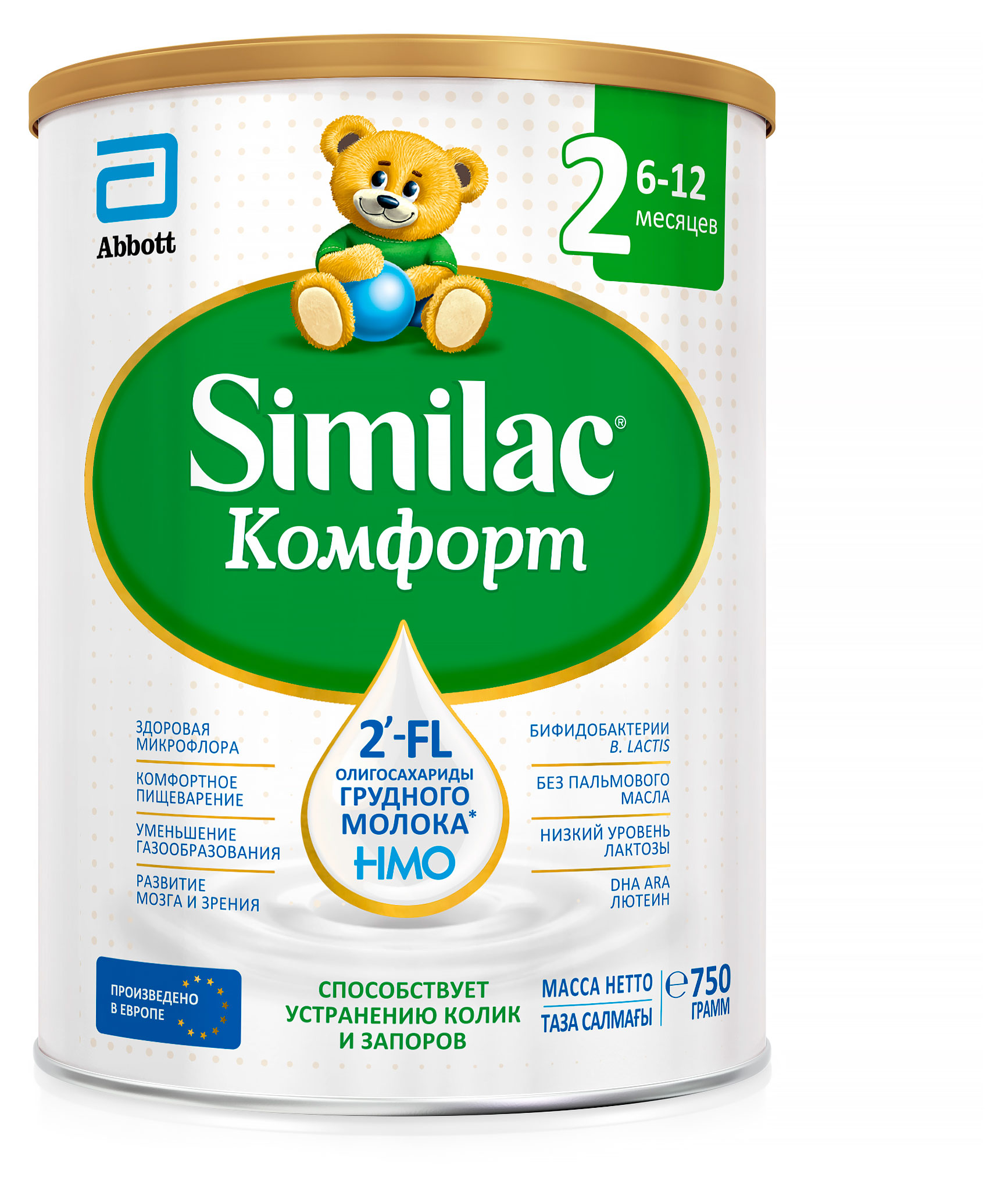 

Смесь сухая Similac Комфорт 2 для детей с коликами и запорами 6-12 мес., 750 г