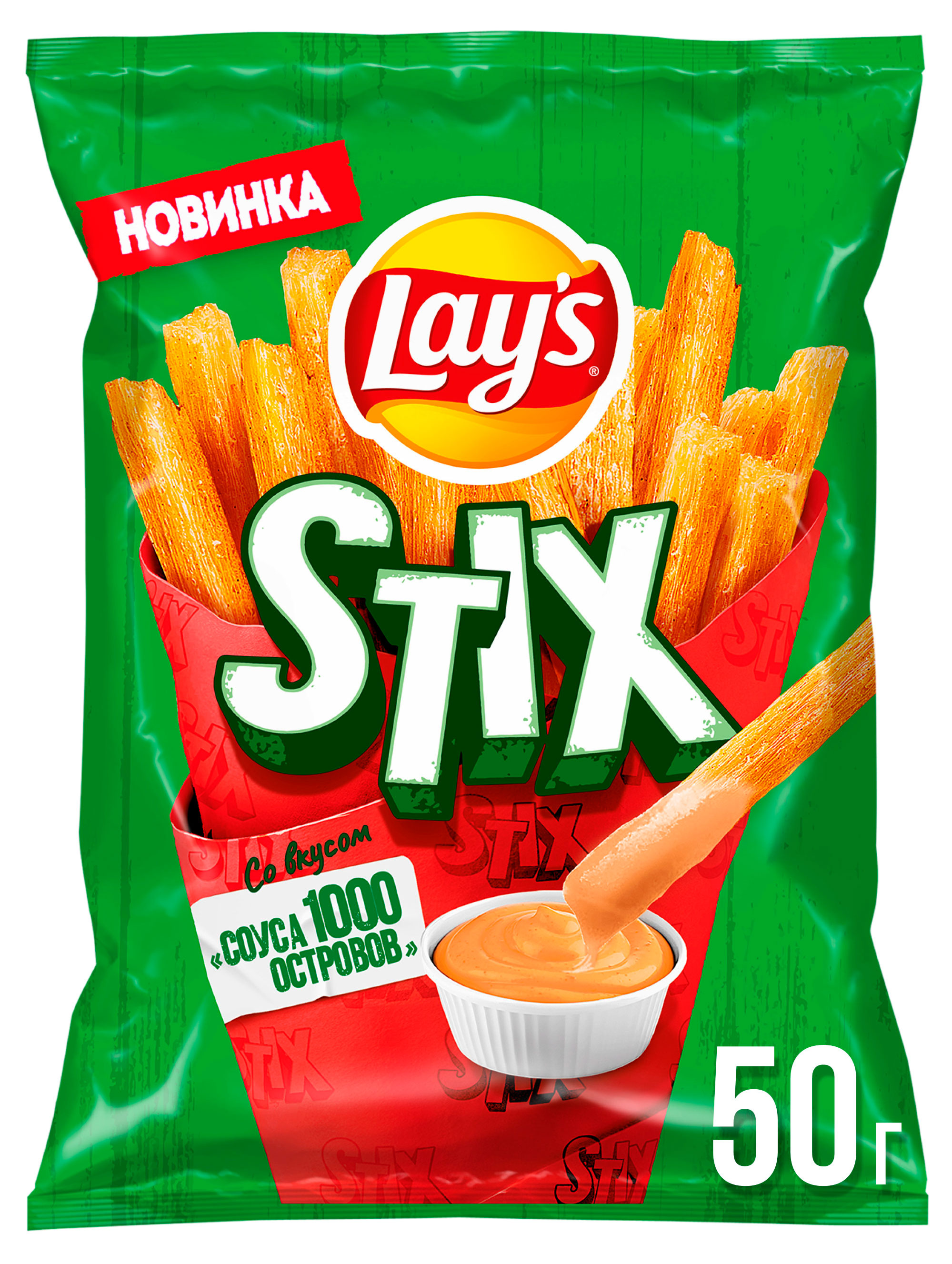 

Чипсы картофельные Lay's Stix Соус 1000 островов, 50 г