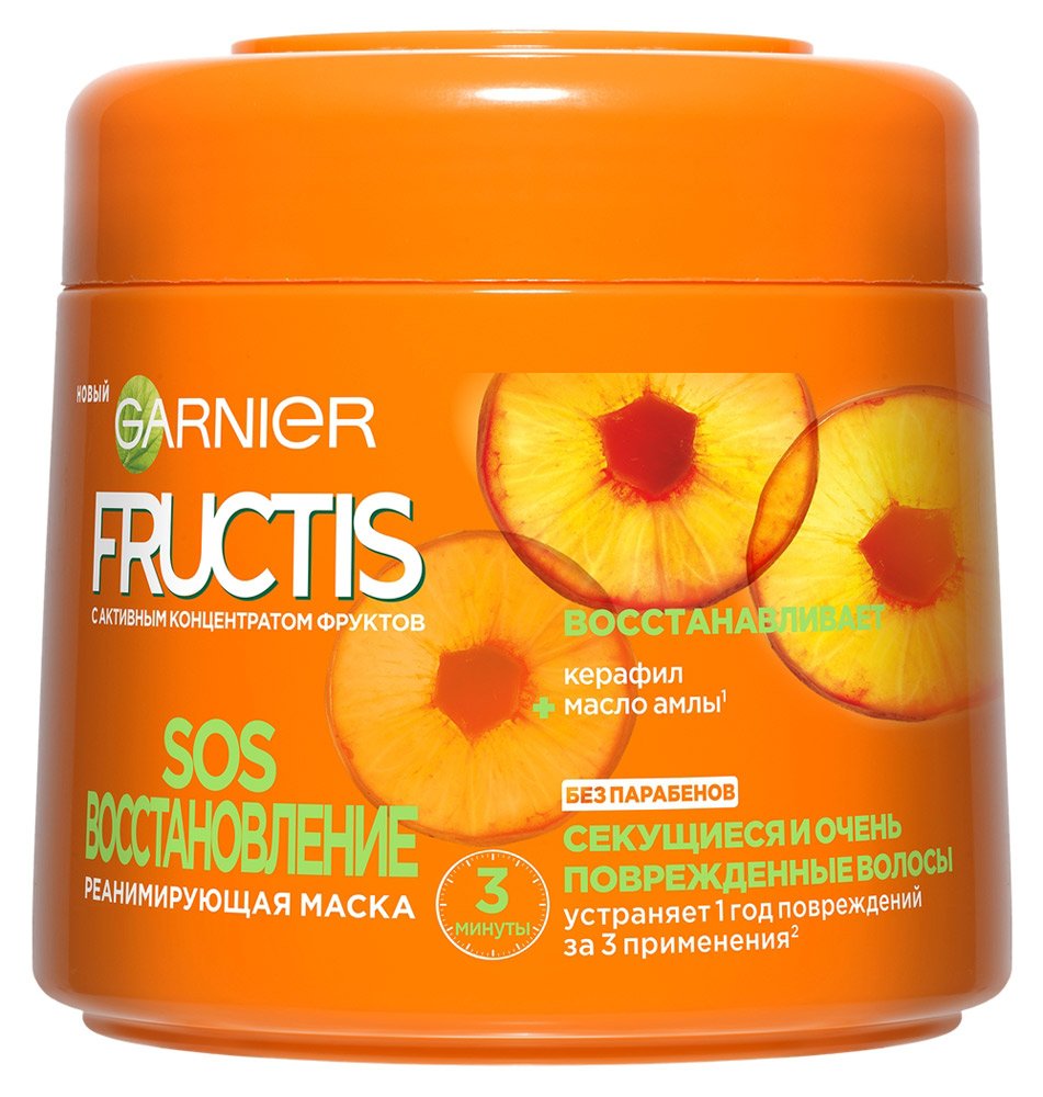 Маска для волос Garnier Fructis SOS Восстановление, 300 мл