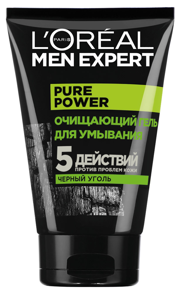 Гель для умывания L'Oreal Paris Men Expert 5 действий против проблем кожи, 100 мл