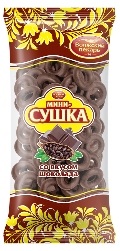 Мини-сушка «Волжский пекарь» со вкусом шоколада, 180 г