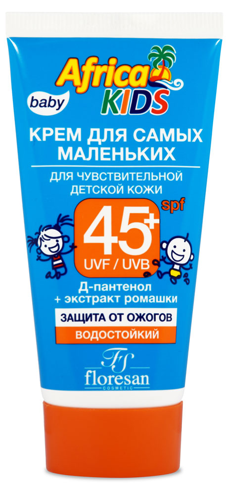 

Крем солнцезащитный детский Floresan Africa Kids SPF 45+, 50 мл