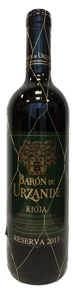 Вино Baron de Urzande Reserva красное сухое Испания, 0,75 л