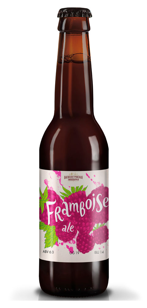 Framboise Ale | Пивной напиток Framboise Аle Специальный №3 светлый нефильтрованный 6%, 330 мл