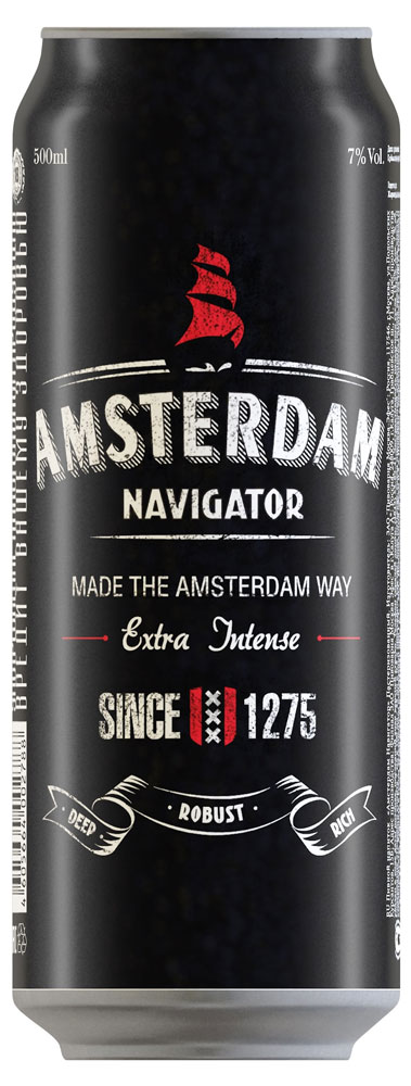 Пивной напиток Amsterdam Navigator крепкий фильтрованный 7%, 450 мл