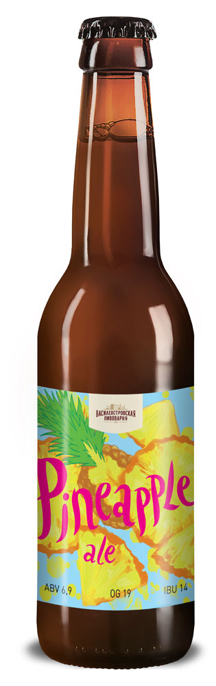 Пивной напиток Pineapple Ale Специальный №9 нефильтрованный 6,9%, 330 мл