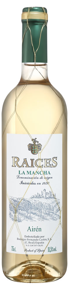 Raices | Вино Raices LA MANCHA Airen белое сухое Испания, 0,75 л