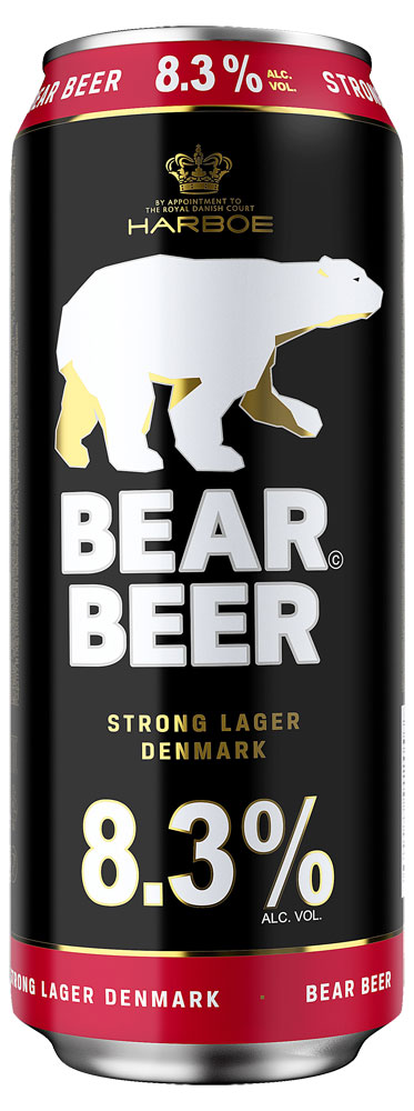 Пиво Bear Beer Strong Lager светлое фильтрованное 8,3%, 450 мл