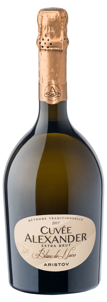 Aristov | Игристое вино Aristov Cuvee Alexander Blanc de Noire белое экстра брют Россия, 0,75 л