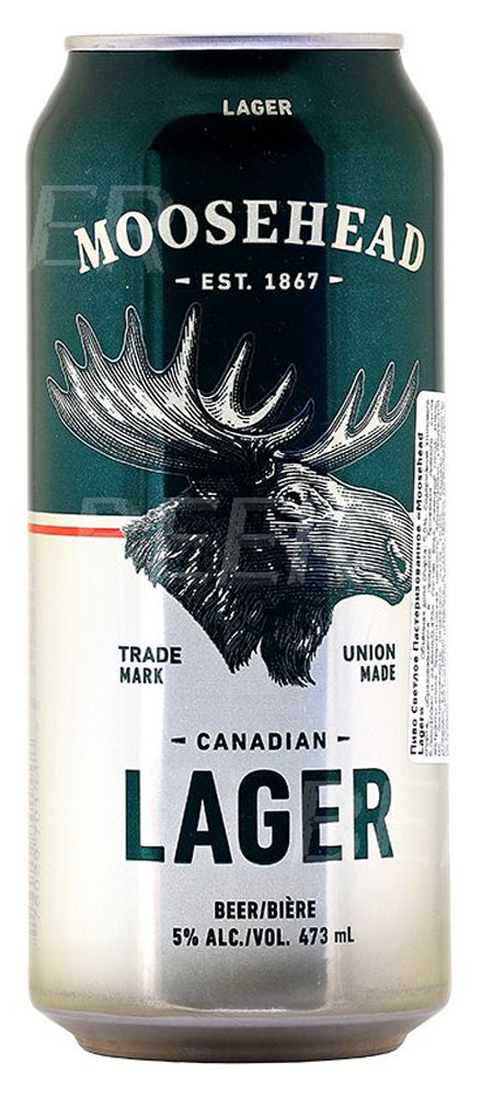 Пиво Moosehead Lager светлое фильтрованное 5%, 473 мл