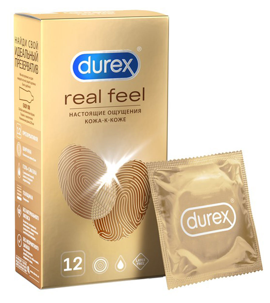 Durex | Презервативы Durex Real Feel, 12 шт