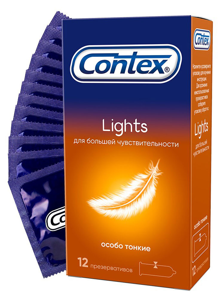 Contex | Презервативы Contex Lights особо тонкие, 12 шт