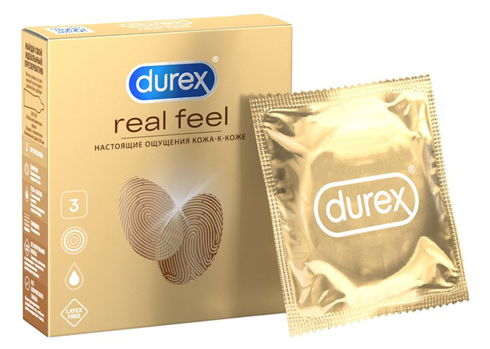 Презервативы Durex Real Feel, 3 шт