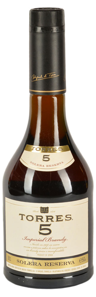 

Бренди Torres 5 Solera Reserva Испания, 0,5 л