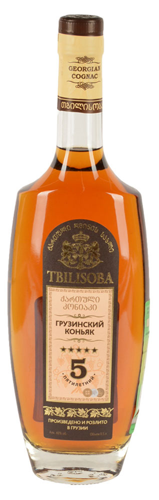 Tbilisoba | Коньяк Tbilisoba пятилетний Грузия, 0,5 л