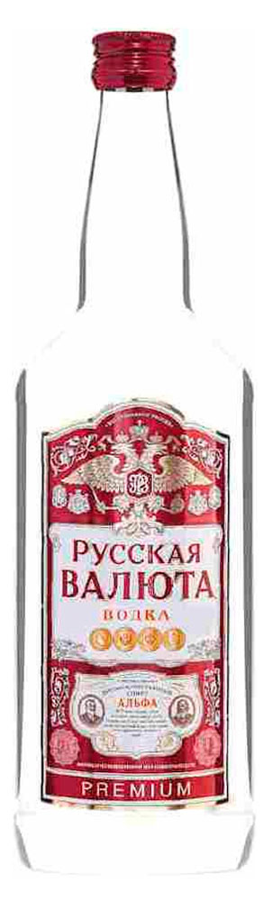 Водка «Русская Валюта» Premium Россия, 1 л