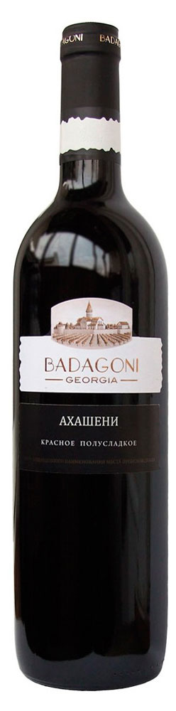 Вино Badagoni Ахашени красное полусладкое Грузия, 0,75 л