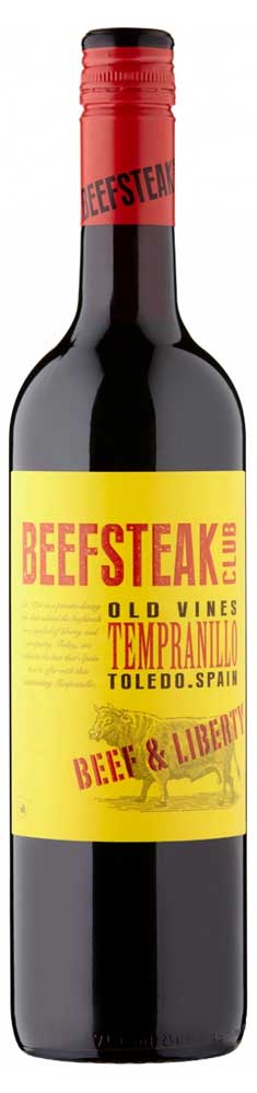 Вино Beefsteak Club Beef & Liberty Tempranillo красное сухое Испания, 0,75 л