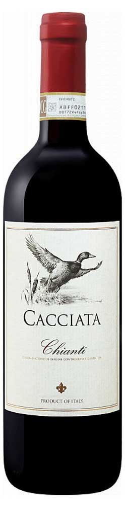 Вино Cacciata Chianti красное сухое Италия, 0,75 л