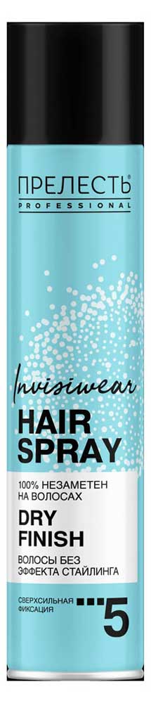 Лак для волос «Прелесть» Professional Invisiwear Dry Finish, 300 мл