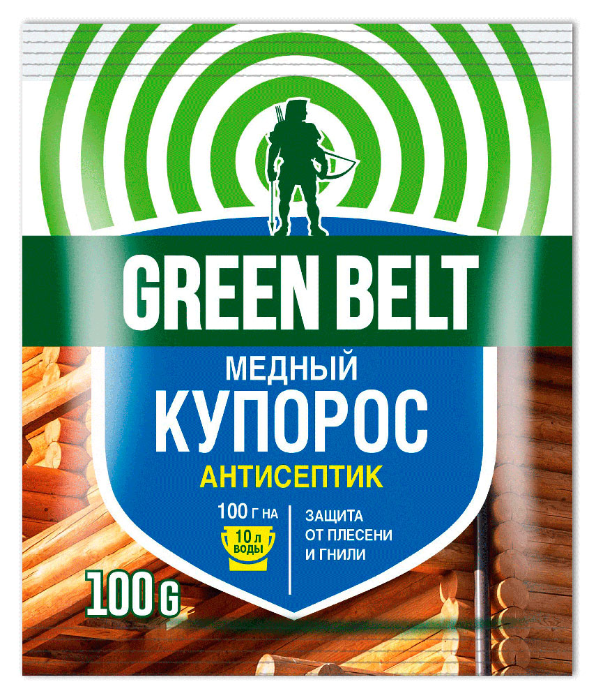 Антисептическое средство GREEN BELT Медный купорос, 100 г