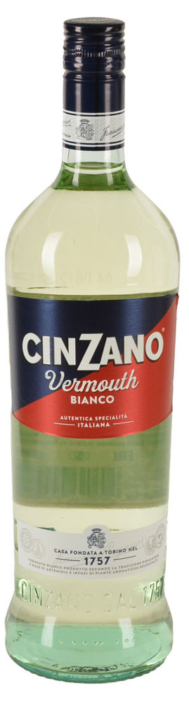 Вермут CinZano Bianco белый полусладкий Италия, 1 л