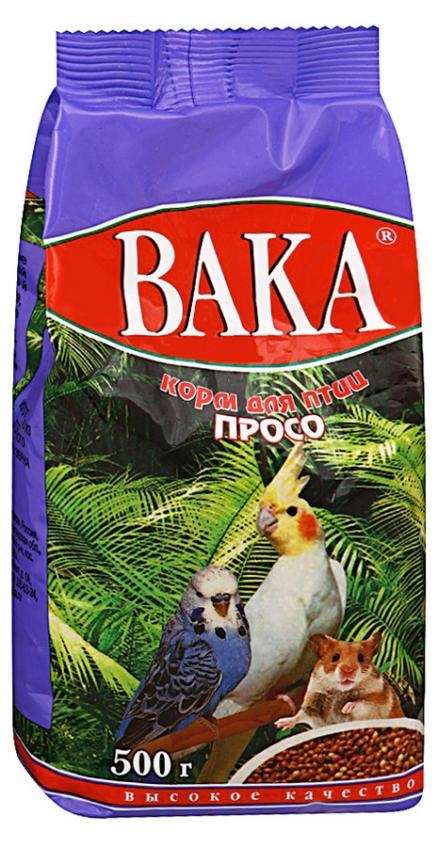 Корм для птиц «Вака» просо, 500 г