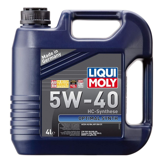 Масло моторное Liqui Moly Optimal 5W40 синтетическое, 4 л