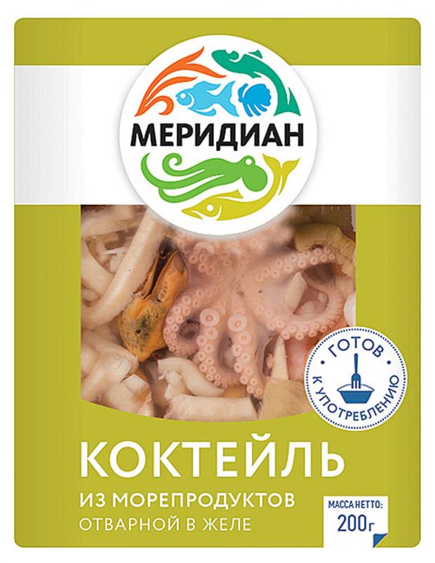 

Коктейль «Меридиан» из морепродуктов в желе, 200 г