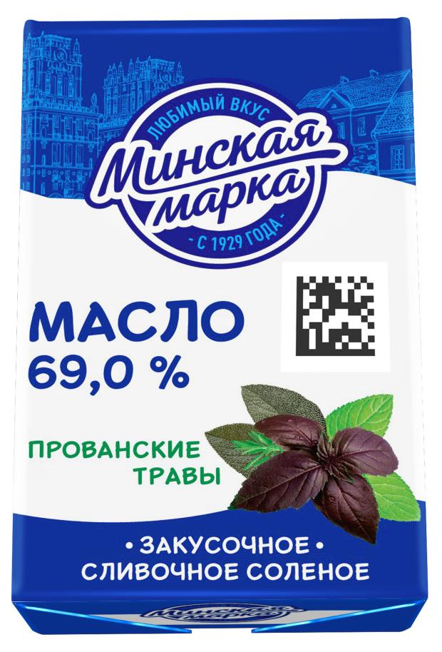 

Масло сливочное Минская марка соленое с прованскими травами 69% БЗМЖ, 180 г