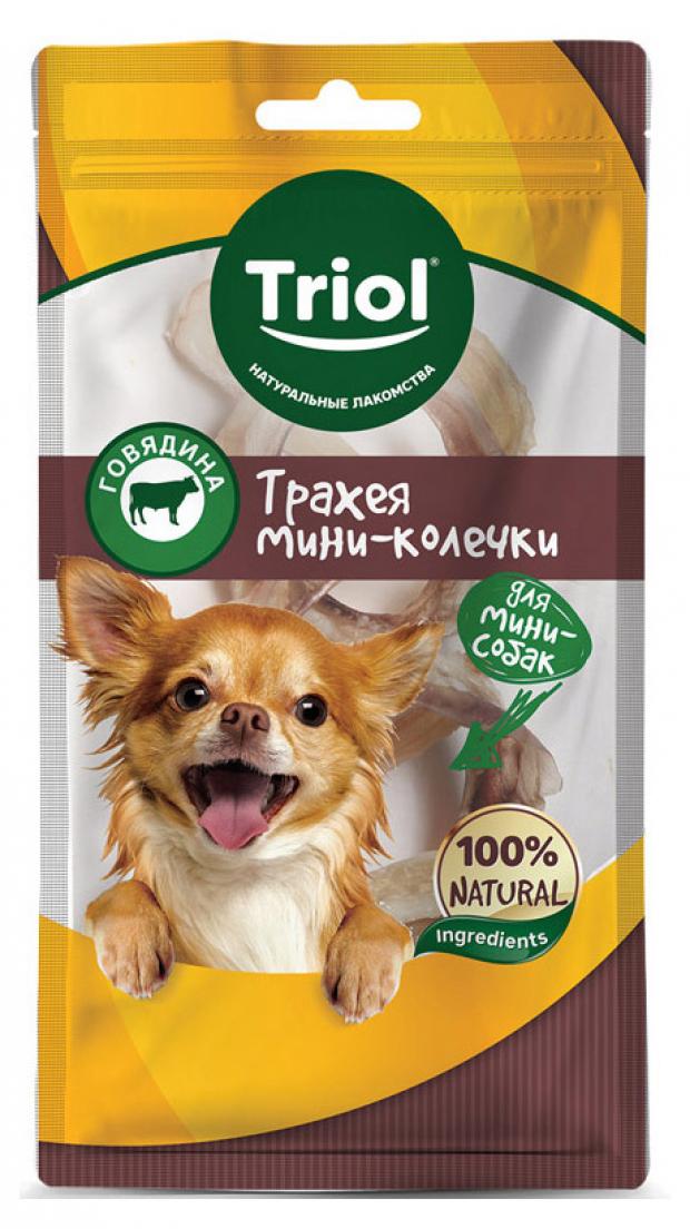 фото Лакомство для собак triol трахея говяжья мини-колечки, 35 г