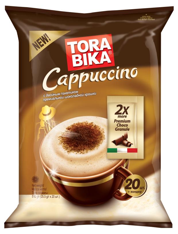 Кофейный напиток Torabika Cappuccino с двойной порцией шоколадной крошки, 20 шт х 25,5 г