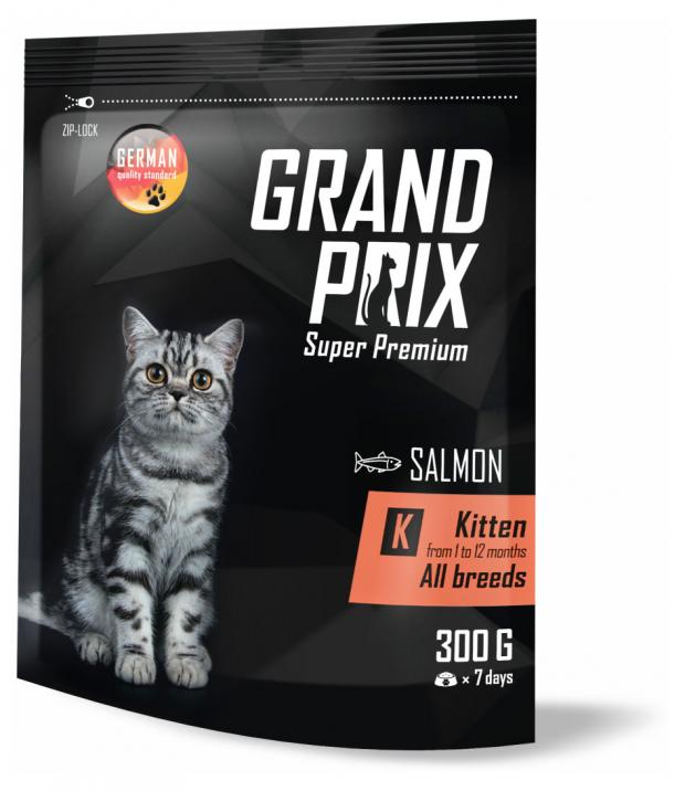 фото Сухой корм для котят grand prix kitten с лососем 0.3 кг