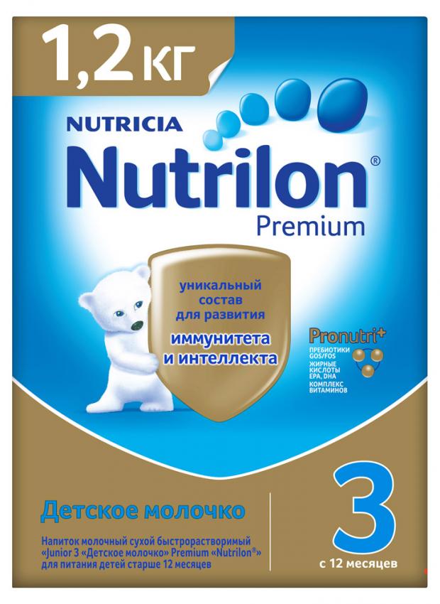 

Смесь сухая молочная Nutrilon Premium 3 с 12 мес., 1.2 кг