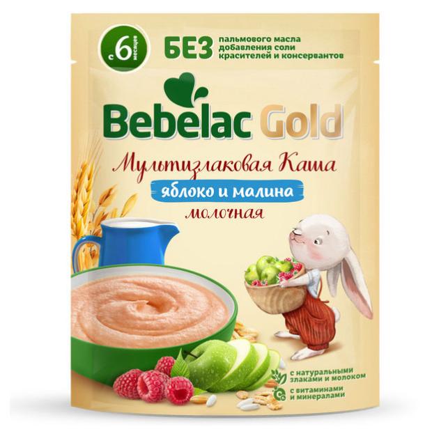 

Каша молочная Bebelac мультизлаковая с яблоком и малиной, 200 г